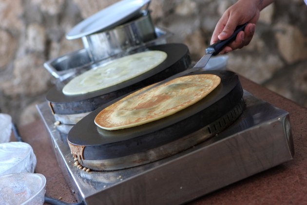 Preparation of pancakes