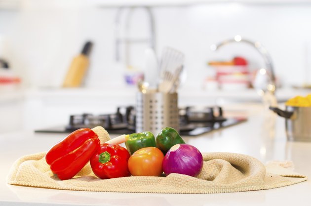 Vegetables in the kitchen