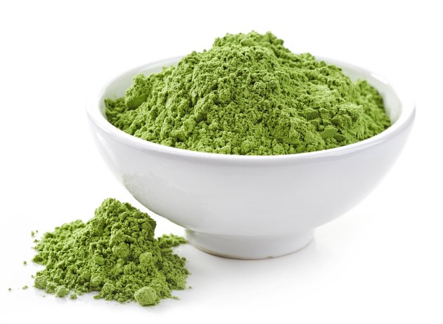 bowl of wheat sprouts powder