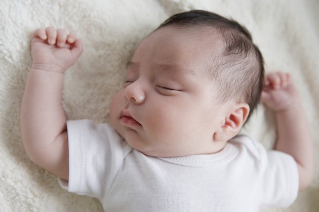 Hispanic baby sleeping