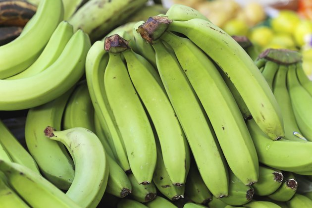 Green bananas