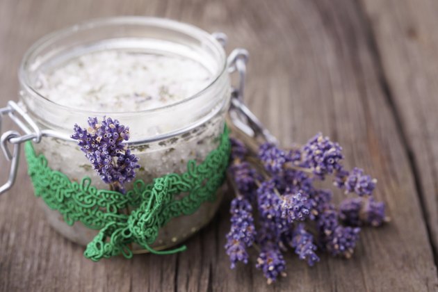 Natural lavender and coconut body scrub