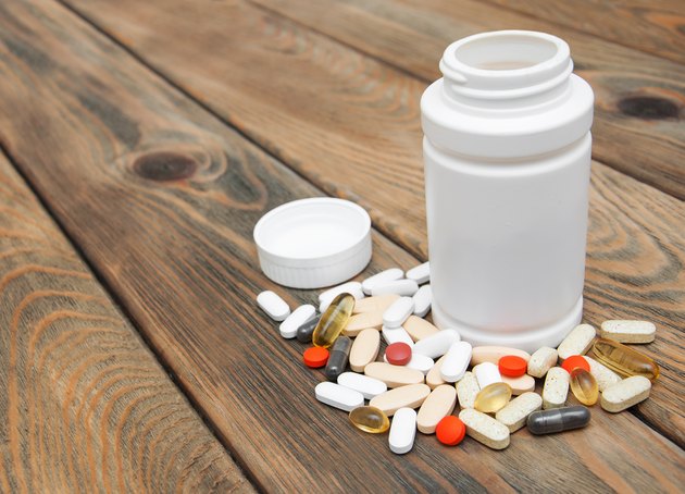 Bottle with pills