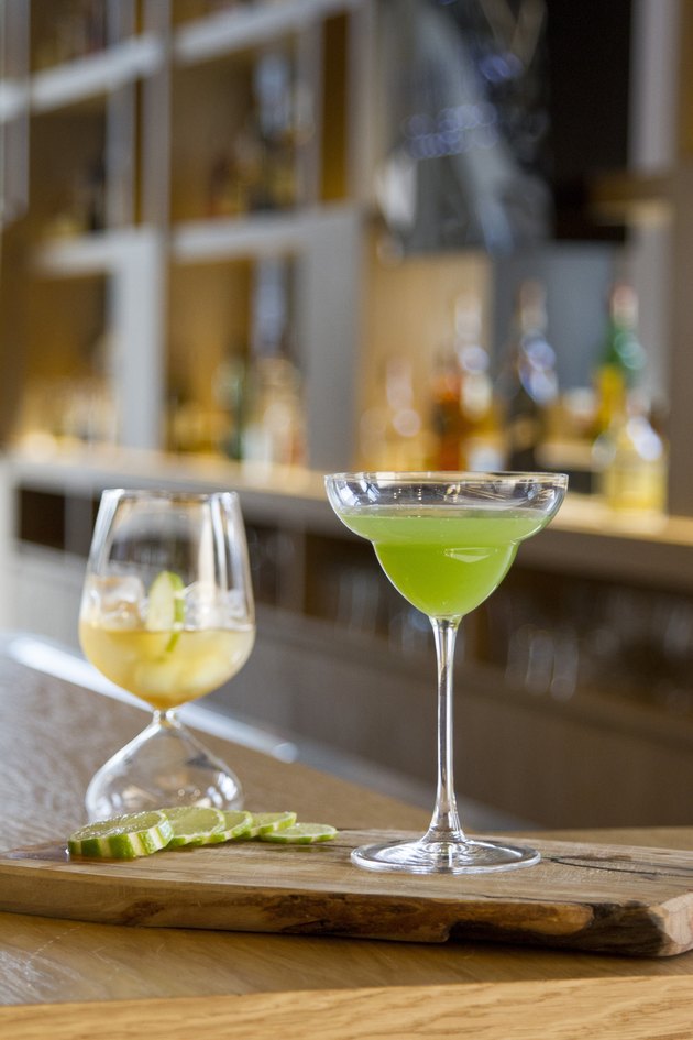 Cocktail drinks inside bar