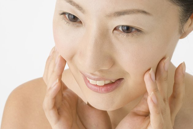 Face of Japanese woman