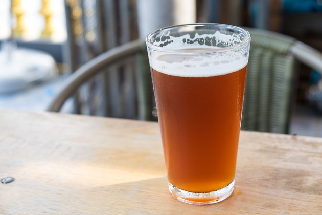 Pint of crafted ale