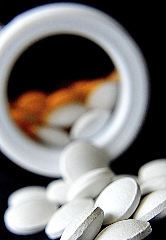 Pile of vitamin pills