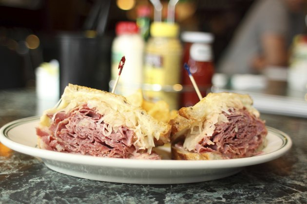 Traditional Reuben sandwich