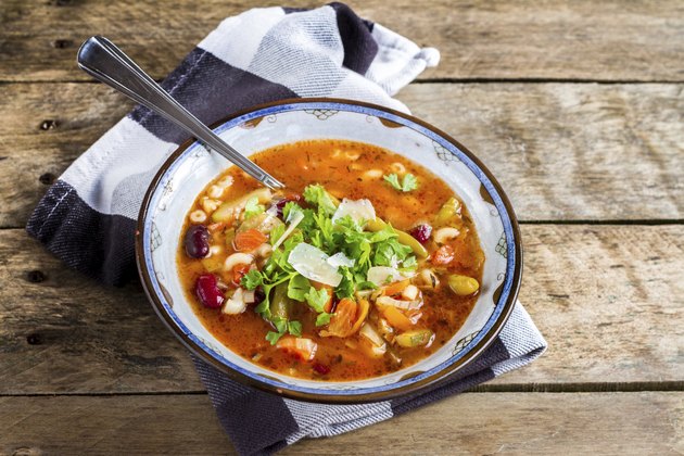 Italian Minestrone & Pasta Soup.