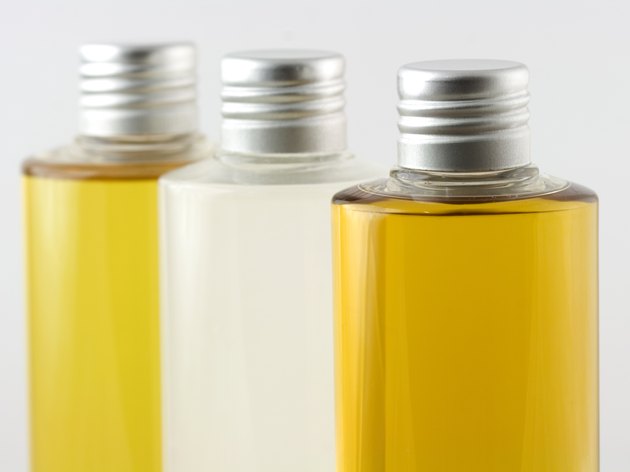 Bottles of PURE oil - Cold pressed olive, coconut, jojoba.