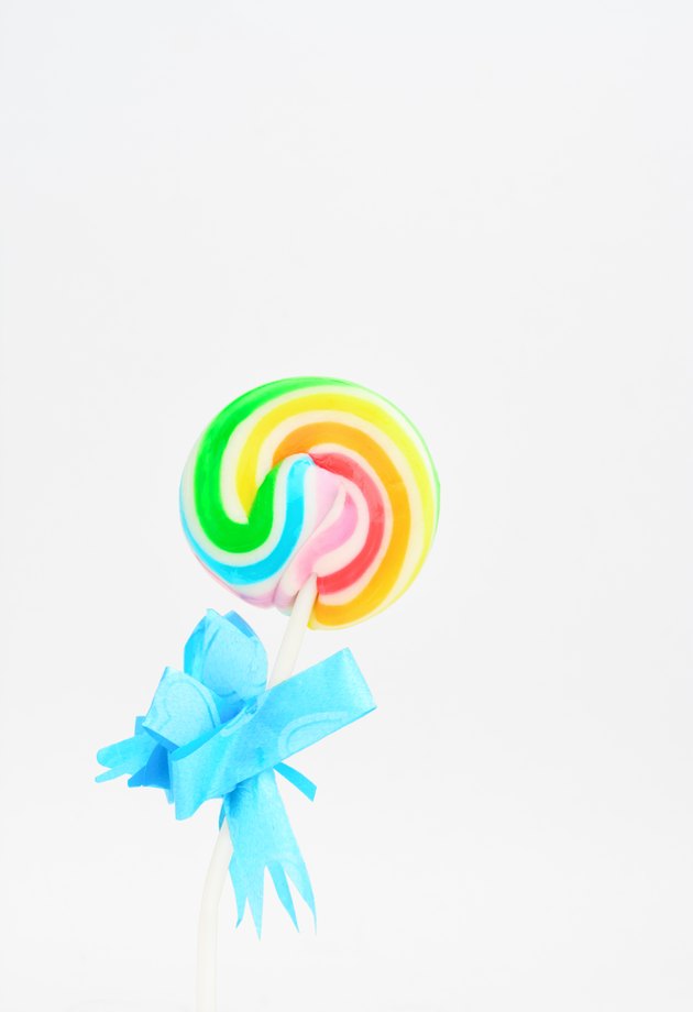 Rainbow Swirl Lollipops