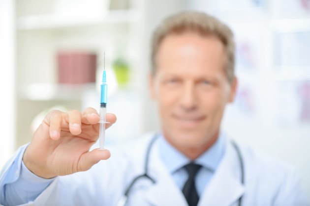 Professional doctor involved in work