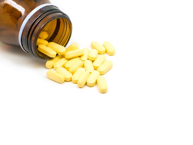 Drugs pills in isolate background.