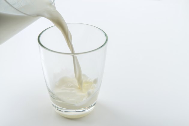 pouring milk