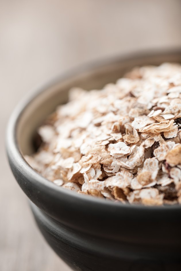 Organic muesli in a bowl