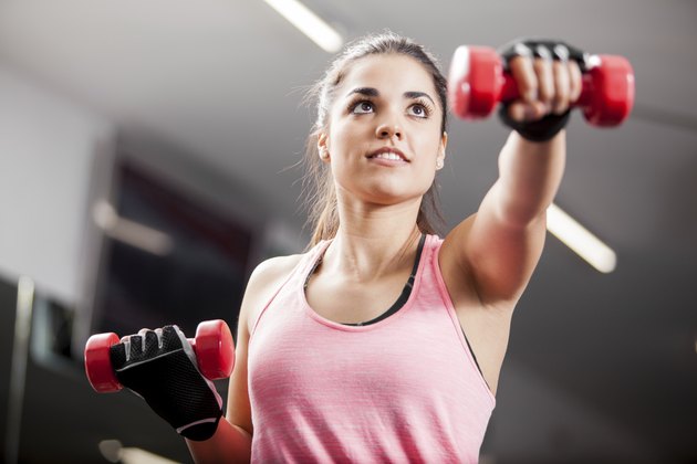 Lifting some weights at the gym