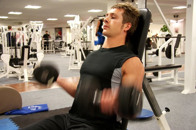 Personal Trainer Doing Biceps Curl
