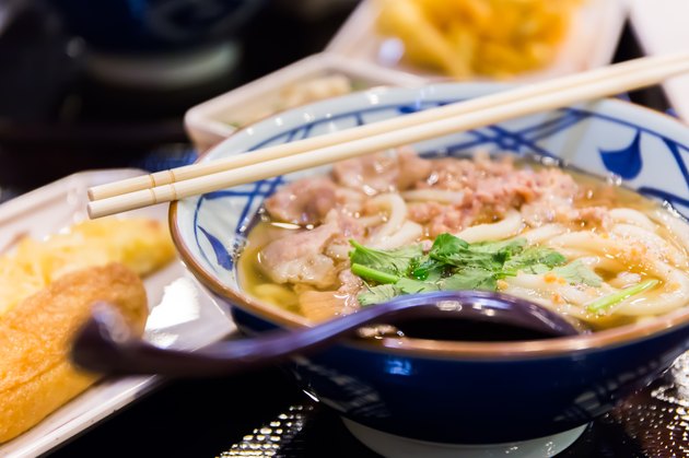 Freshly cooked Japanese ramen