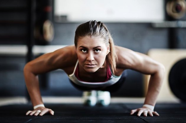 For your warm-up, all you need is your body weight and the determination to get through it.