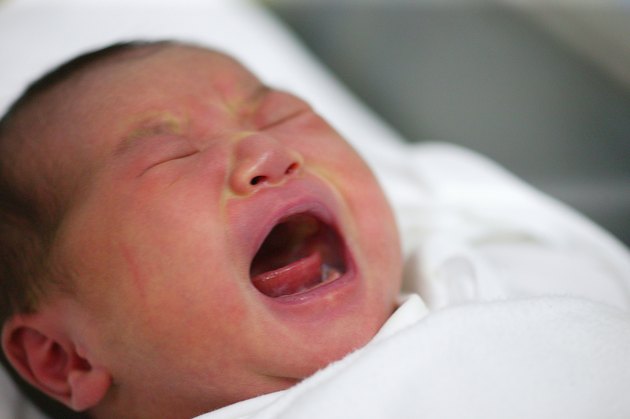 a newborn baby's face