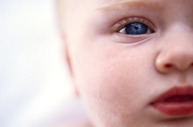 close-up of the side of a baby's face