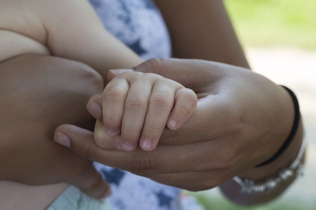 Holding hands