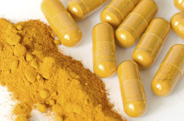 Tumeric powder and herbal medicine products.