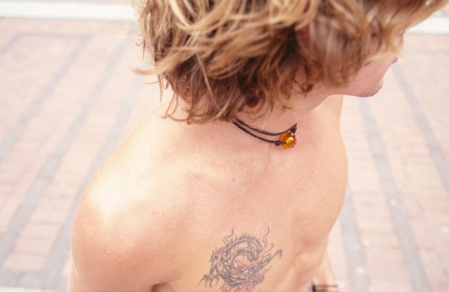 Man with tattoo