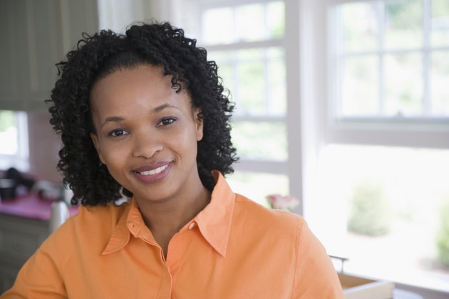 Portrait of a mid adult woman smiling