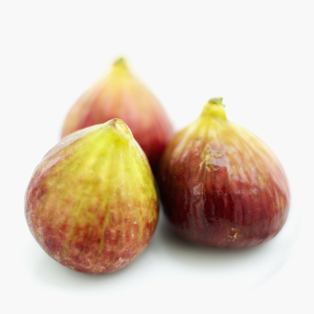 close-up of fresh figs on a plate