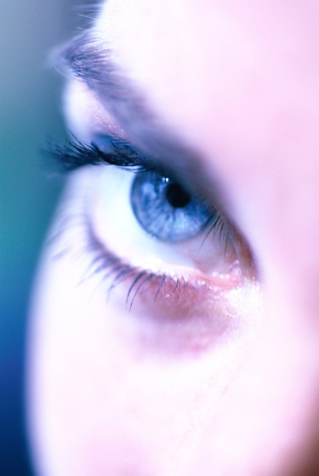Close-up of a young woman's eye