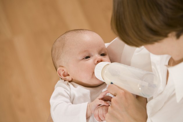Mother feeding her baby
