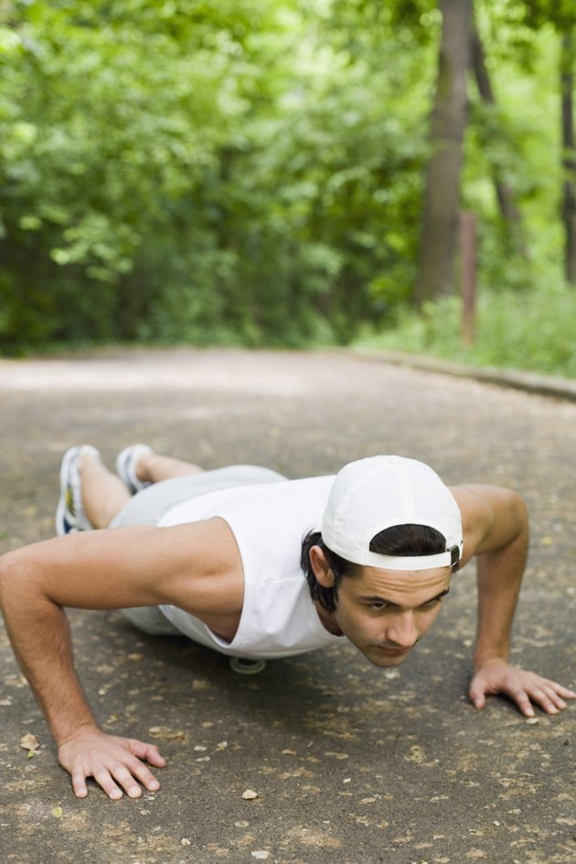 Man doing push-ups