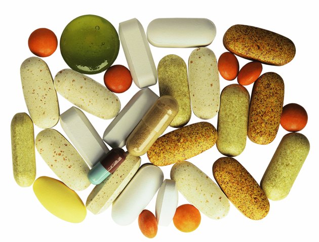 close-up of an array of assorted medical pills