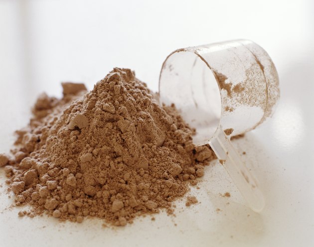 Protein powder and measuring cup