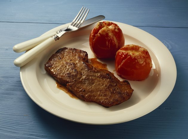 Veal Escalopes with grilled Tomatoes