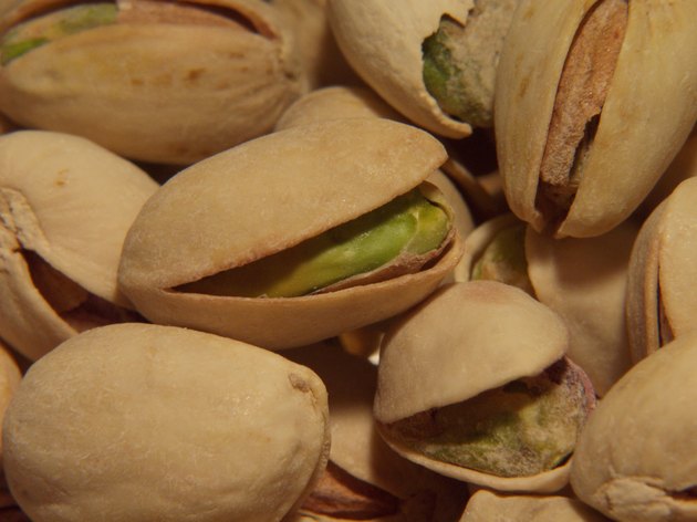 Close-up of pistachio nuts