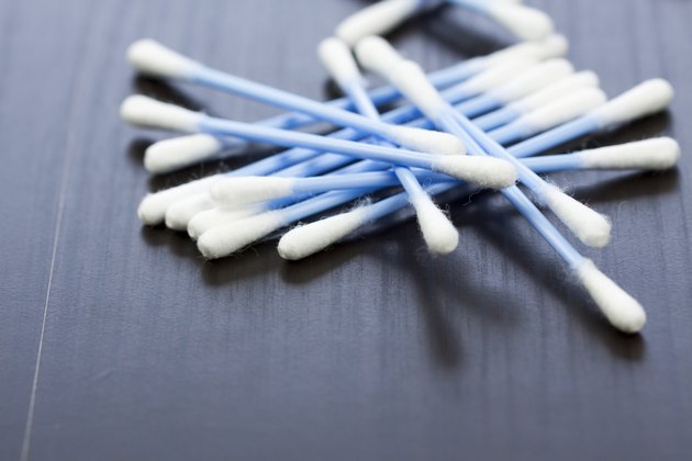 Random pile of cotton ear buds