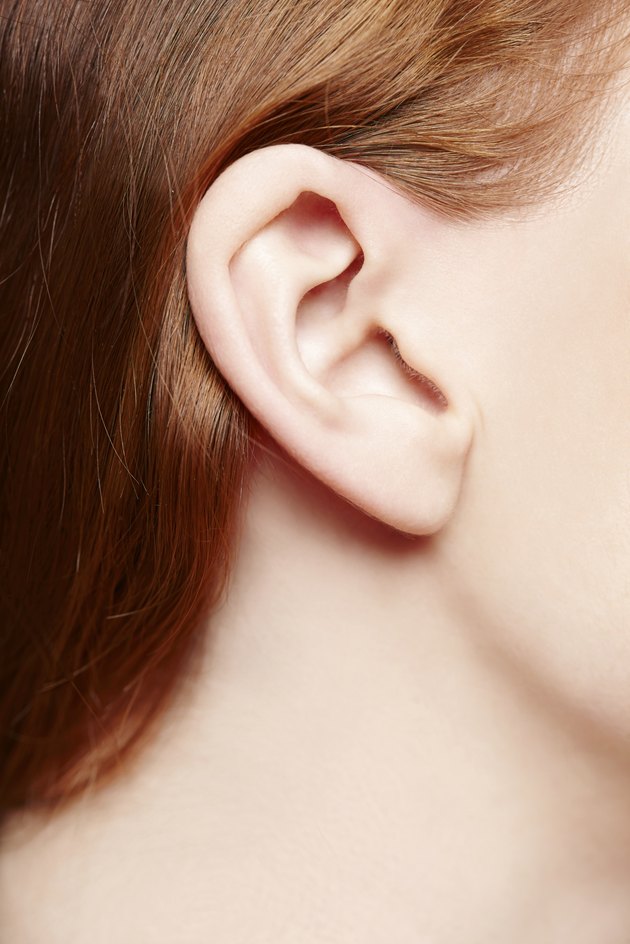Human ear closeup