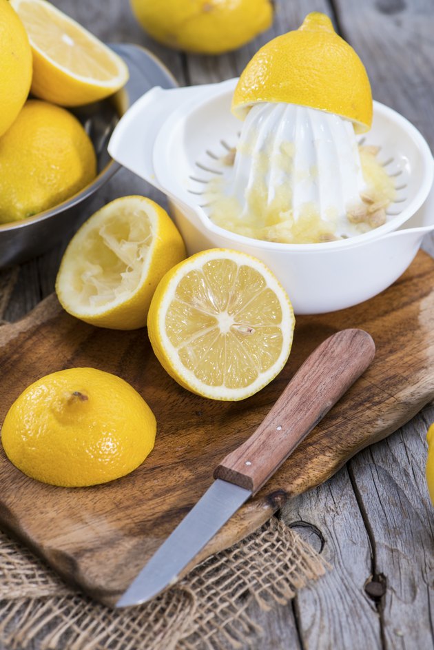 Fresh made Lemon Juice