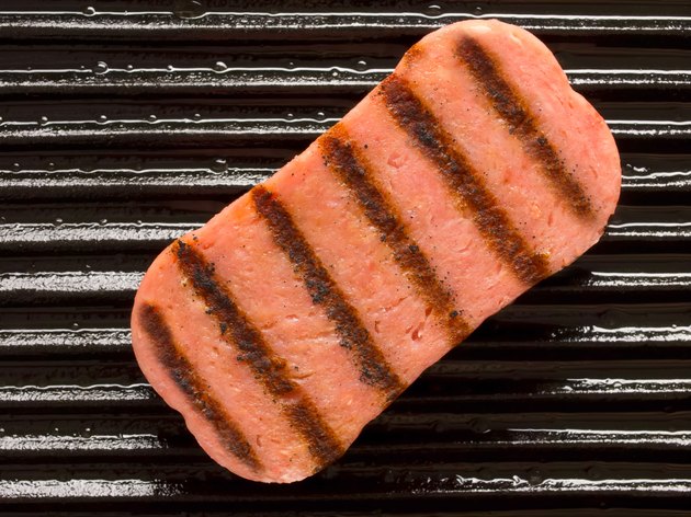 spam on a grill