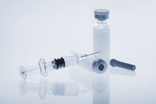 Glass Medicine Vials with botox, hualuronic, collagen or flu Syringe