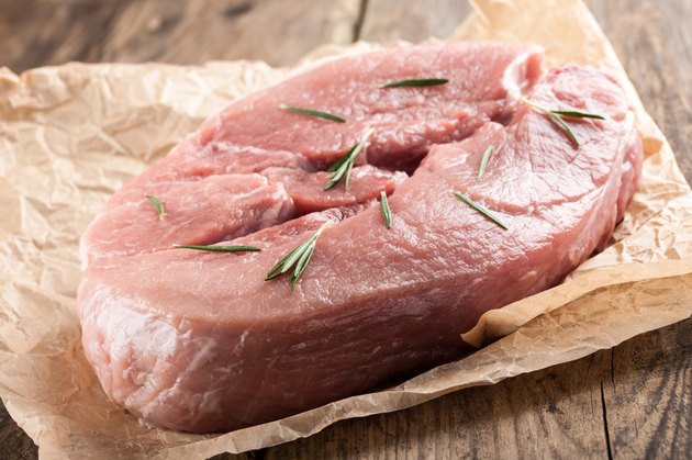 Raw pork meat