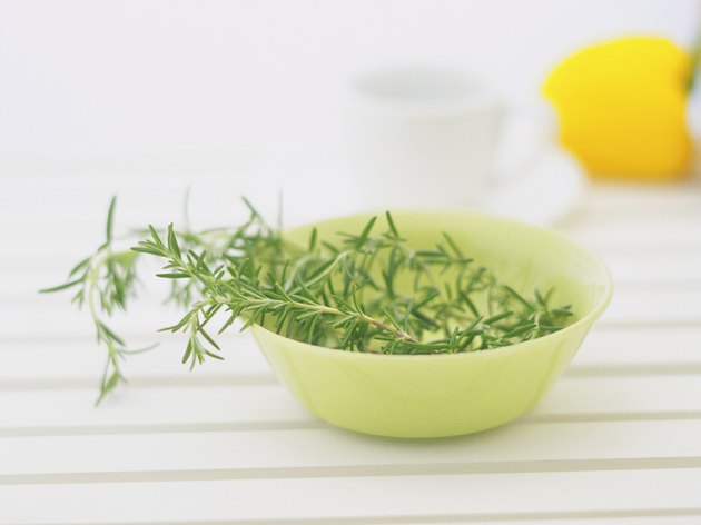Rosemary on the bowl