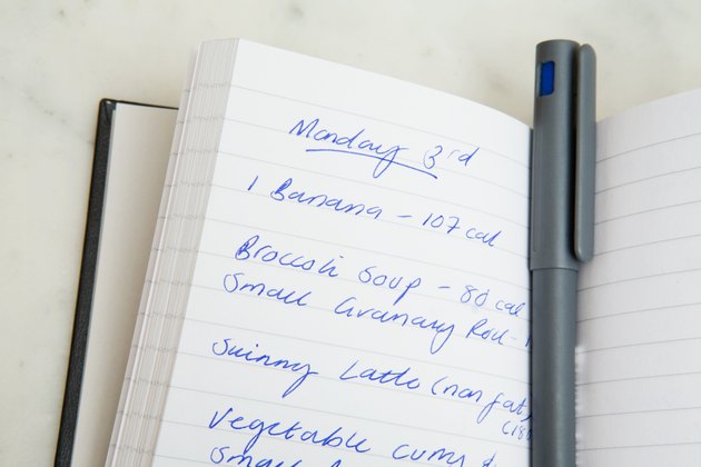Food diary and pen