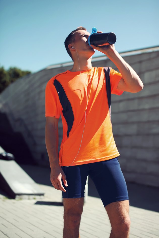 Sport, sports nutrition and healthy lifestyle concept - fitness