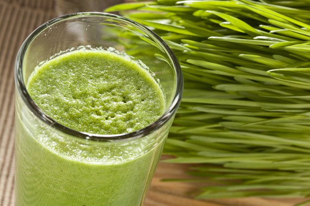 Green Organic Wheat Grass Shot