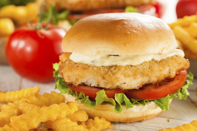 Breaded Fish Sandwich with Tartar Sauce