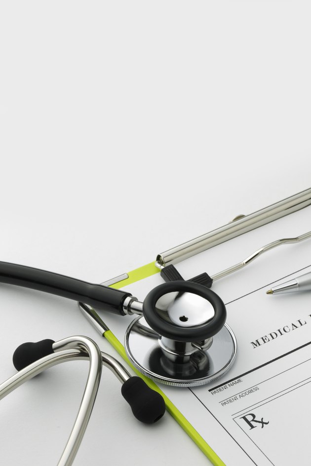 Medicare prescription and Stethoscope