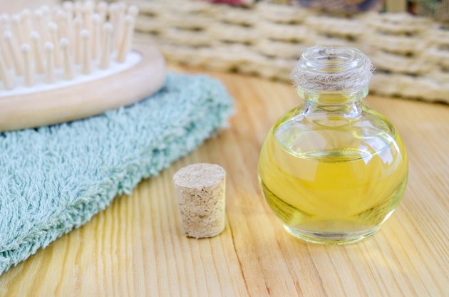 Small bottle of cosmetic oil